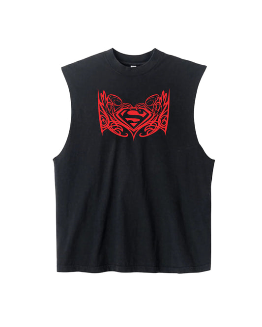 CREST GARMENT-DYED MUSCLE TEE